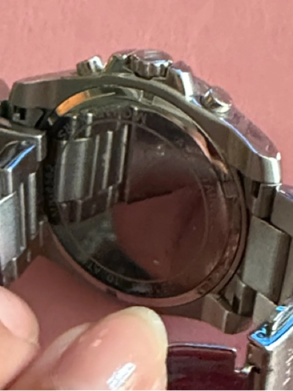 Michael Kors Silver-Tone Chronograph Bracelet Watch